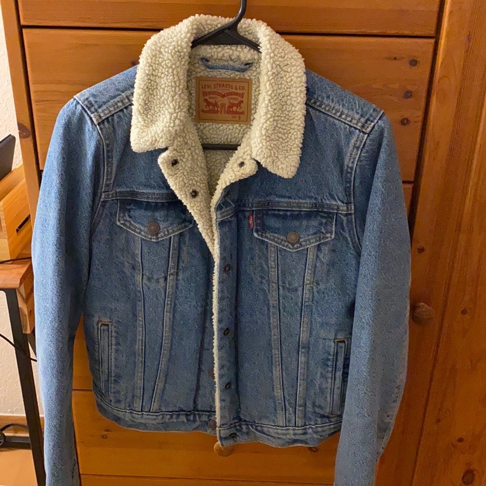 Levi Denim Sherpa Trucker Jacket